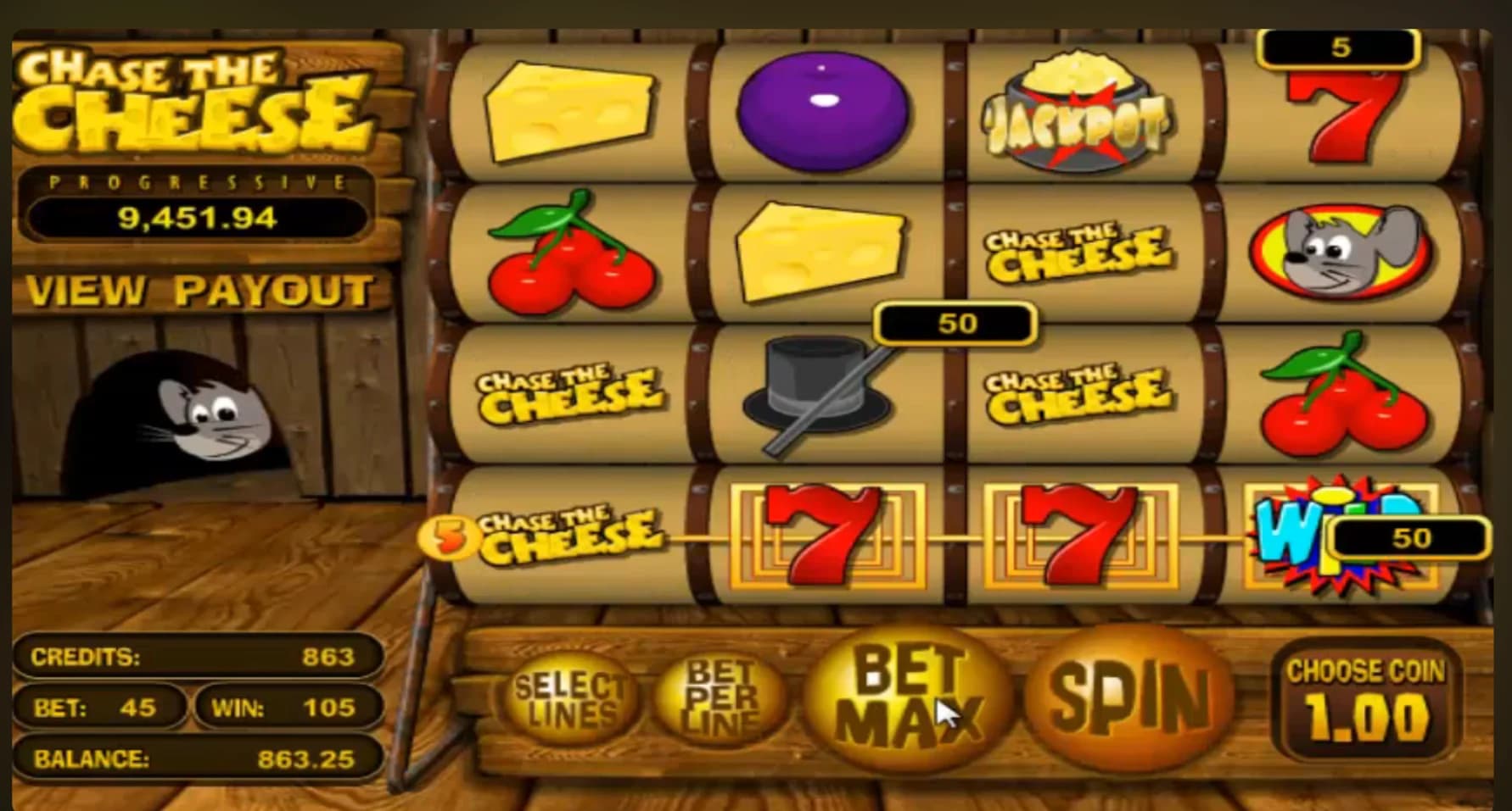 Chase the Cheese - BetSoft