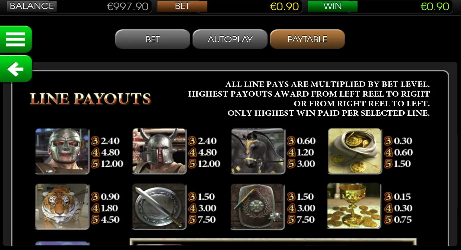Gladiator - BetSoft