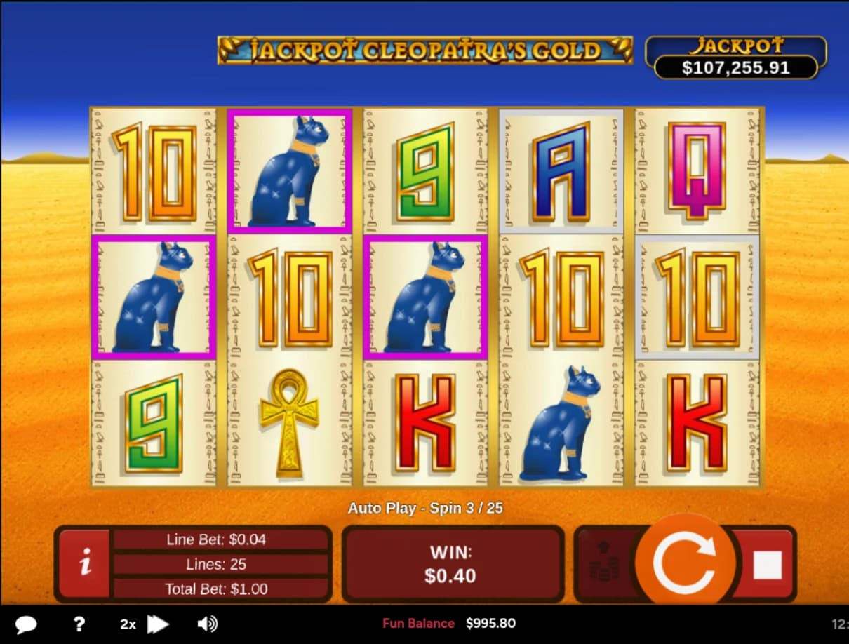 Cleopatra’s Gold - Realtime Gaming RTG
